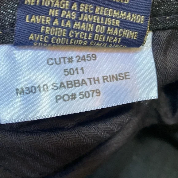 Fidelity M3010 Sabbath Rinse Men’s Jeans Size 33 Made in USA Dark Wash Straight - Picture 7 of 15